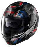 NOLANヘルメット Modulari X-1005 ULTRA CARBON カーボン(ブルー/レッド)/グロッシーブラック/