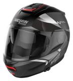 NOLANヘルメット Modulari N100-6 フラットブラック(シルバー)フラットラバグレー