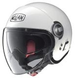 NOLANヘルメット Hybrid-Jet N21 VISOR メタルホワイト