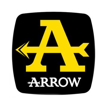 ARROW サイレンサーステッカー耐熱 9x9cm (3885024)