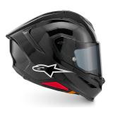 Apinestars S-R7 ソリッド ブラックグローシー ヘルメット