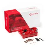 Brembo (ブレンボ) HYPURE XTRA ラジアル キャリパー P4X30 レッドボディ/ブラックロゴ 100mm
