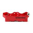 Brembo (ブレンボ) HYPURE XTRA ラジアル キャリパー P4X30 レッドボディ/ブラックロゴ 100mm