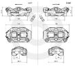 Brembo (ブレンボ) HYPURE XTRA ラジアル キャリパー P4X30 レッドボディ/ブラックロゴ 100mm