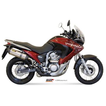 MIVV SUONOスリップオンカーボンエンドキャップ XLV700 TRANSALP 08-13