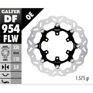 GALFER Waveフローティングディスク DF954FLW