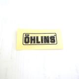 オーリンズ ステッカー "OHLINS" ブラック/クリア 18x46