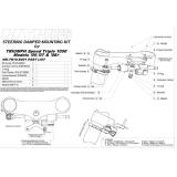 Hyperpro ステアリングダンパマウントーキット SPEED TRIPLE 1050 05-10