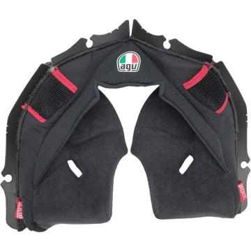 AGV チークパッド ブラック/レッド PISTA GP-RR (EUモデル)