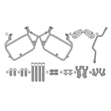 GIVI(ジビ)Tracer 9/GT サイドケースホルダー MONOKEY CAM-SIDE Trekker Outback対応