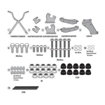 GIVI(ジビ)リアキャリア MONOKEY・MONOLOCK対応 トップケース用 リアラック MT-09 2024-2026用