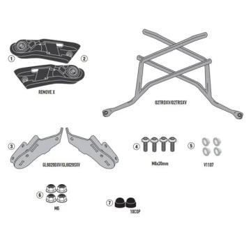 GIVI ジビ サイドバッグサポート REMOVE-X クイックリリース YAMAHA MT-09 24-26