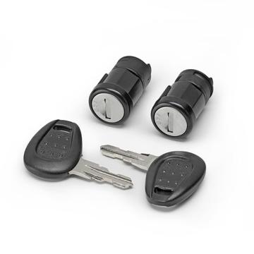 GIVI(ジビ) EASY12R・EASY12L用 ロックキーキット 左右セット ブラックハンドル ブッシュ付 サイドバッグ用