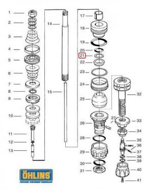 オーリンズ バックアップリング14/18.6/1.4 PTFE (01032-03)