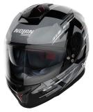  NOLANヘルメット Integrali N80-8 メタルブラック (シルバー)