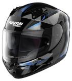 NOLANヘルメット N60-6 メタルブラック(ブルー/シルバー)