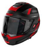 NOLANヘルメット Modulari N120-1 フラットブラック(レッド)