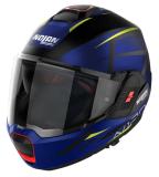 NOLANヘルメット Modulari N120-1 フラットブラック(イエロー/ブルー)/フラットカイマンブルー