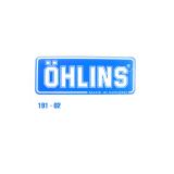 オーリンズ ステッカー OHLINS(ブルー/クリア) 31x72mm
