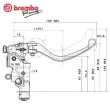 ブレンボラジアルブレーキマスター(ショートレバー)15RCS 15x(18-20)可変レシオ